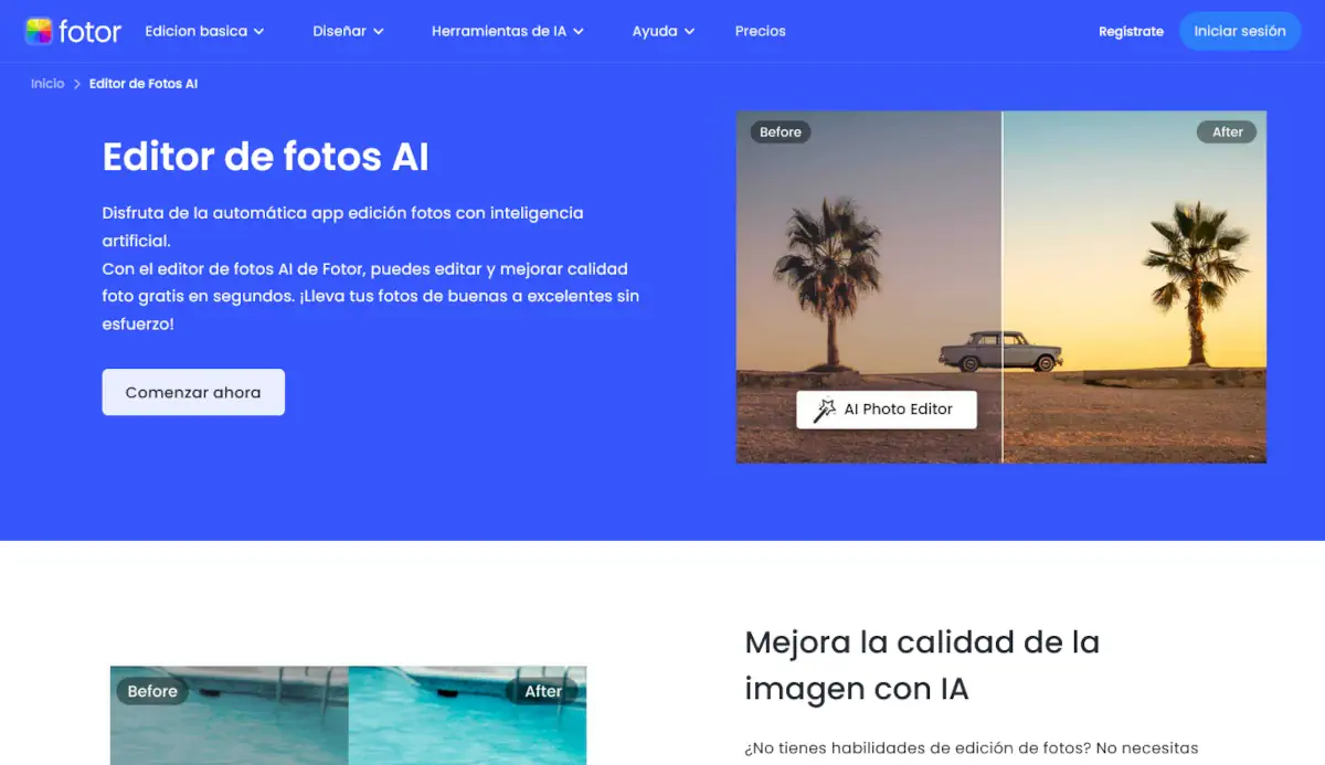Fotor - Melhores Inteligências Artificiais Gratuitas.