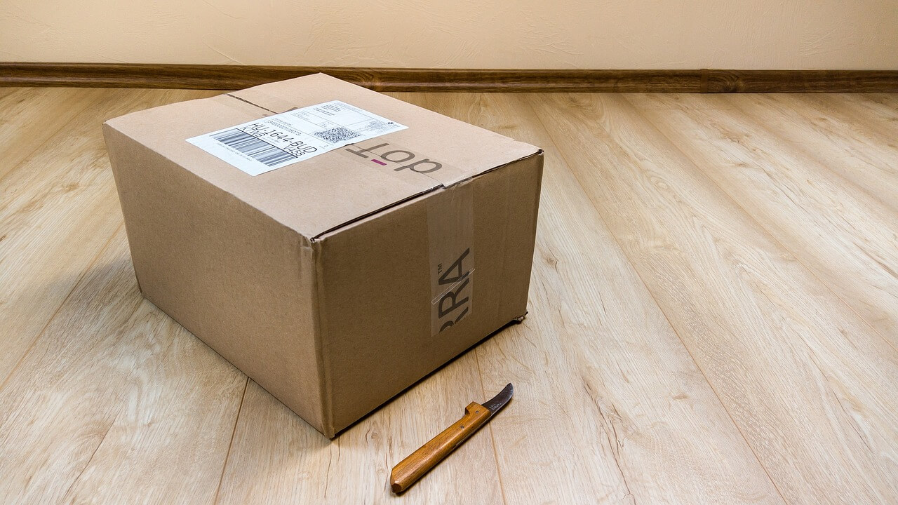 Pacote pronto para abrir.