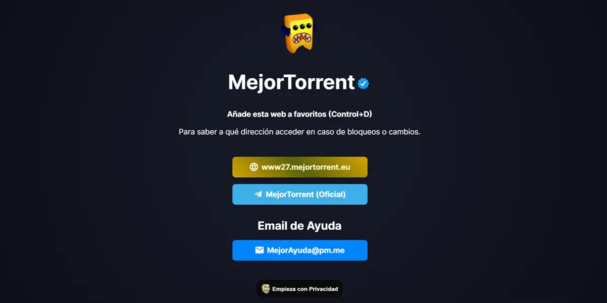 onde encontrar o novo domínio de melhoria