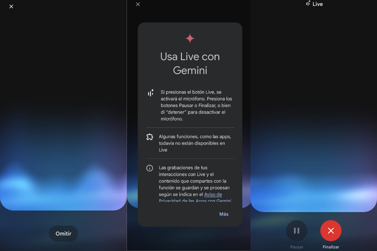 Use Gemini Live no Android
